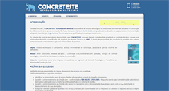 Desktop Screenshot of concreteste.com.br